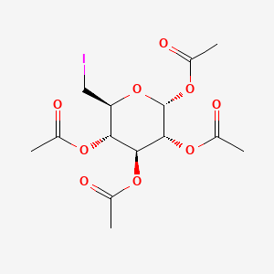 molecular formula C14H19IO9 B14880026 alpha-D-Glucopyranose, 6-deoxy-6-iodo-, tetraacetate 