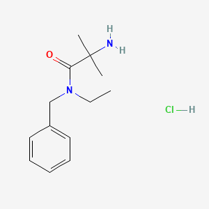 molecular formula C13H21ClN2O B1488003 2-Amino-N-benzyl-N-ethyl-2-methylpropanamide hydrochloride CAS No. 1219972-62-9