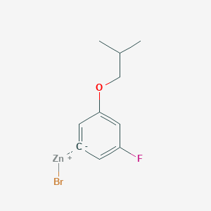 molecular formula C10H12BrFOZn B14880036 (3-Fluoro-5-i-butyloxyphenyl)Zinc bromide 