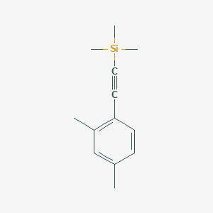 molecular formula C13H18Si B14880080 (2,4-Dimethyl-phenylethynyl)-trimethyl-silane 