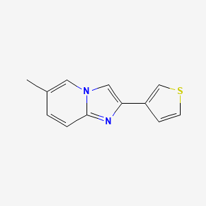 6-Methyl-2-(thiophen-3-yl)imidazo[1,2-a]pyridine