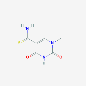 molecular formula C7H9N3O2S B14880098 1-Ethyl-2,4-dioxo-1,2,3,4-tetrahydropyrimidine-5-carbothioamide 