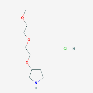 B1488010 2-(2-Methoxyethoxy)ethyl 3-pyrrolidinyl ether hydrochloride CAS No. 1220017-03-7