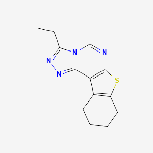 3-Ethyl-5-methyl-8,9,10,11-tetrahydro[1]benzothieno[3,2-e][1,2,4]triazolo[4,3-c]pyrimidine