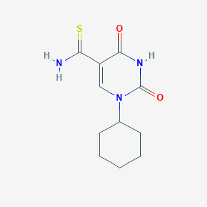 1-Cyclohexyl-2,4-dioxo-1,2,3,4-tetrahydropyrimidine-5-carbothioamide