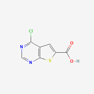 molecular formula C7H3ClN2O2S B1488013 4-氯噻吩并[2,3-D]嘧啶-6-羧酸 CAS No. 86825-96-9