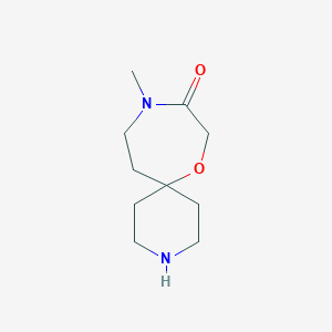 molecular formula C10H18N2O2 B14880133 10-Methyl-7-oxa-3,10-diazaspiro[5.6]dodecan-9-one 