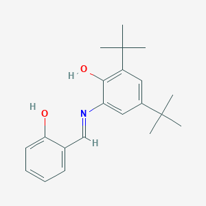 molecular formula C21H27NO2 B14880156 2,4-di-tert-Butyl-6-[(2-hydroxy-benzylidene)-amino]-phenol 