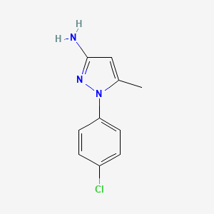 molecular formula C10H10ClN3 B1488016 1-(4-氯苯基)-5-甲基-1H-吡唑-3-胺 CAS No. 1249558-44-8