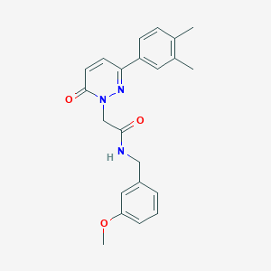 2-(3-(3,4-dimethylphenyl)-6-oxopyridazin-1(6H)-yl)-N-(3-methoxybenzyl)acetamide