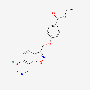 Ethyl 4-({7-[(dimethylamino)methyl]-6-hydroxy-1,2-benzoxazol-3-yl}methoxy)benzoate