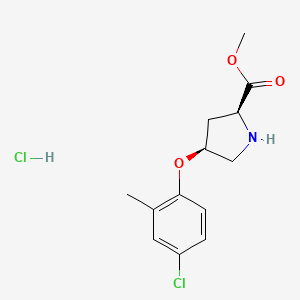 B1488018 Methyl (2S,4S)-4-(4-chloro-2-methylphenoxy)-2-pyrrolidinecarboxylate hydrochloride CAS No. 1354484-83-5