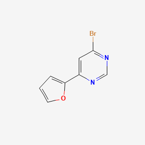 4-Bromo-6-(furan-2-yl)pyrimidine