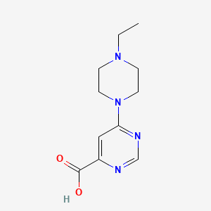 molecular formula C11H16N4O2 B1488023 6-(4-乙基哌嗪-1-基)嘧啶-4-甲酸 CAS No. 1097254-86-8