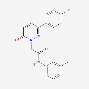 molecular formula C19H16BrN3O2 B14880248 2-(3-(4-bromophenyl)-6-oxopyridazin-1(6H)-yl)-N-(m-tolyl)acetamide 