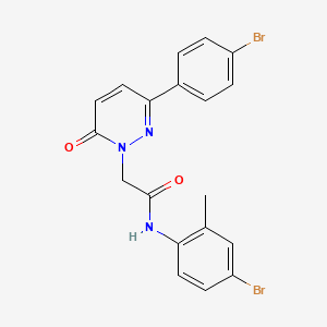 N-(4-bromo-2-methylphenyl)-2-(3-(4-bromophenyl)-6-oxopyridazin-1(6H)-yl)acetamide