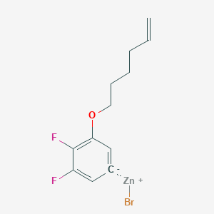 4,5-Difluoro-3-(5-hexen-1-oxy)phenylZinc bromide