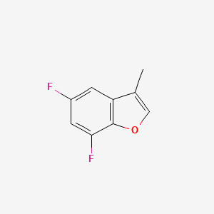 B1488030 5,7-Difluoro-3-methyl-1-benzofuran CAS No. 1186544-27-3