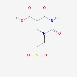 1-(2-(Methylsulfonyl)ethyl)-2,4-dioxo-1,2,3,4-tetrahydropyrimidine-5-carboxylic acid