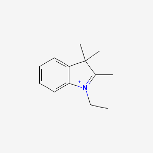 molecular formula C13H18N+ B14880306 1-ethyl-2,3,3-trimethyl-3H-indolium 