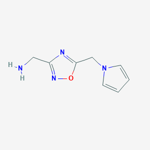 (5-((1H-pyrrol-1-yl)methyl)-1,2,4-oxadiazol-3-yl)methanamine