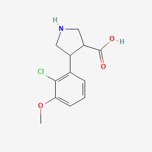 4-(2-Chloro-3-methoxyphenyl)pyrrolidine-3-carboxylic acid