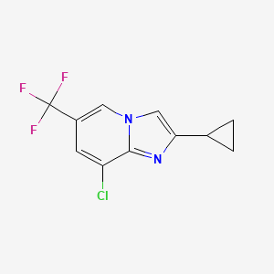 8-Chloro-2-cyclopropyl-6-(trifluoromethyl)imidazo[1,2-a]pyridine