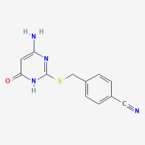 4-(4-Amino-6-hydroxy-pyrimidin-2-ylsulfanylmethyl)-benzonitrile