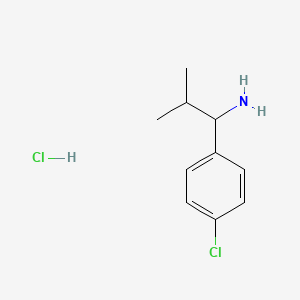 molecular formula C10H15Cl2N B1488036 1-(4-氯苯基)-2-甲基丙胺盐酸盐 CAS No. 72954-91-7