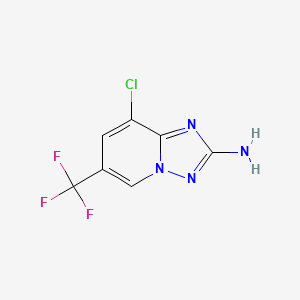 B1488038 8-Chloro-6-(trifluoromethyl)-[1,2,4]triazolo[1,5-a]pyridin-2-amine CAS No. 1206640-61-0