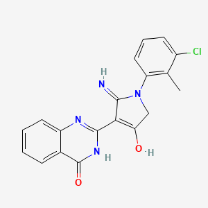 5-amino-1-(3-chloro-2-methylphenyl)-4-(4-hydroxyquinazolin-2-yl)-1,2-dihydro-3H-pyrrol-3-one