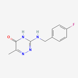 3-[(4-Fluorobenzyl)amino]-6-methyl-1,2,4-triazin-5-ol