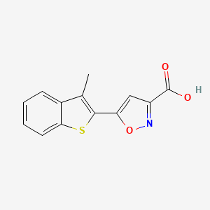 5-(3-Methylbenzo[b]thiophen-2-yl)isoxazole-3-carboxylic acid