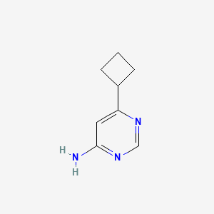 molecular formula C8H11N3 B1488045 6-シクロブチルピリミジン-4-アミン CAS No. 1557338-24-5