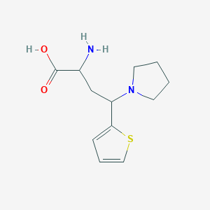 2-Amino-4-(pyrrolidin-1-yl)-4-(thiophen-2-yl)butanoic acid