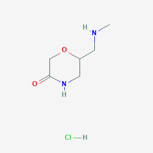 6-((Methylamino)methyl)morpholin-3-one hydrochloride