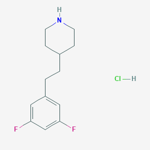 molecular formula C13H18ClF2N B1488051 4-[2-(3,5-Difluorophenyl)ethyl]piperidine hydrochloride CAS No. 148135-96-0