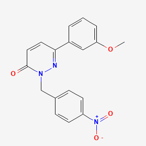 molecular formula C18H15N3O4 B14880525 6-(3-methoxyphenyl)-2-(4-nitrobenzyl)pyridazin-3(2H)-one 