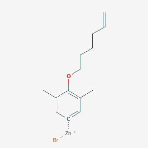 molecular formula C14H19BrOZn B14880548 3,5-Dimethyl-4-(5-hexen-1-oxy)phenylZinc bromide 