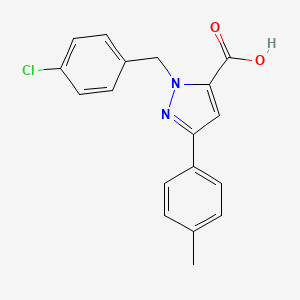 1-(4-Chlorobenzyl)-3-p-tolyl-1H-pyrazole-5-carboxylic acid