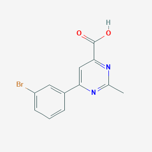 6-(3-Bromophenyl)-2-methylpyrimidine-4-carboxylic acid