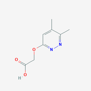 molecular formula C8H10N2O3 B1488061 2-((5,6-Dimethylpyridazin-3-yl)oxy)acetic acid CAS No. 1934883-32-5