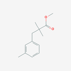 molecular formula C13H18O2 B14880635 Methyl 2,2-dimethyl-3-(3-methylphenyl)propanoate 