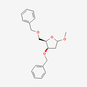 (2R,3R)-5-methoxy-3-phenylmethoxy-2-(phenylmethoxymethyl)oxolane