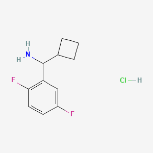 molecular formula C11H14ClF2N B1488065 Cyclobutyl(2,5-difluorophenyl)methanamine hydrochloride CAS No. 1864063-30-8