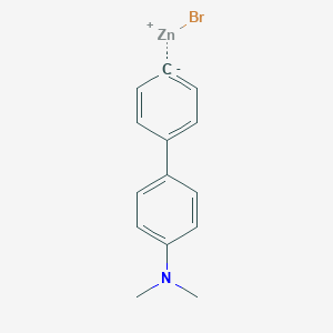 molecular formula C14H14BrNZn B14880657 4-(4-Dimethylaminophenyl)phenylZinc bromide 