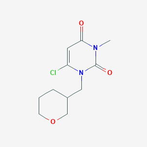 6-chloro-3-methyl-1-((tetrahydro-2H-pyran-3-yl)methyl)pyrimidine-2,4(1H,3H)-dione