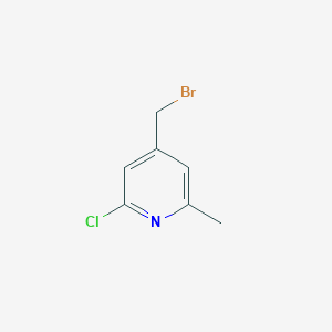 molecular formula C7H7BrClN B1488069 4-Bromomethyl-2-chloro-6-methylpyridine CAS No. 1227588-90-0