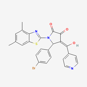 5-(4-bromophenyl)-1-(4,6-dimethyl-1,3-benzothiazol-2-yl)-3-hydroxy-4-(pyridin-4-ylcarbonyl)-1,5-dihydro-2H-pyrrol-2-one