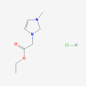 Ethyl 2-(3-methyl-2,3-dihydro-1H-imidazol-1-yl)acetate hydrochloride